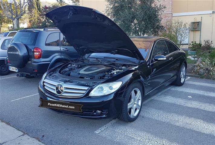 Mercedes équipée du kit éthanol E85